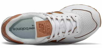 New Balance 574 Classic White Brown