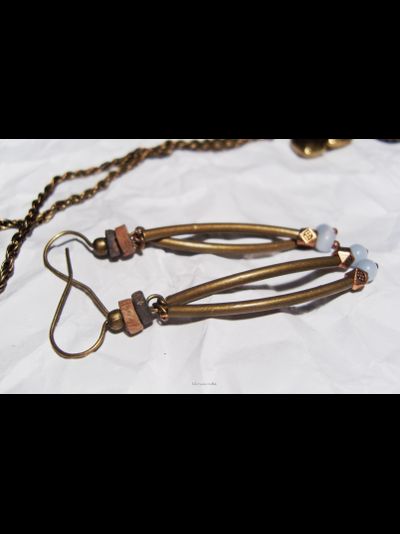 Бохо-серьги "Небо на кончиках веток"