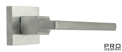 Дверная ручка на квадратном основании Fratelli Cattini "SLIM" 8-CS матовый хром