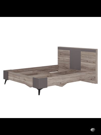 Кассандра КР-19 кровать 1,6 м Дуб смоки MF-14 (с основанием)