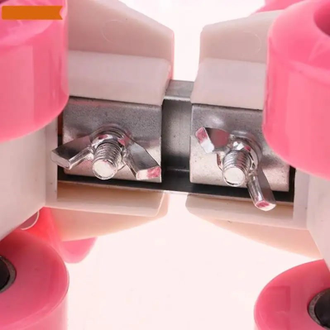 Детские квады раздвижные на обувь Banwei Pink 18-23 см (28-35 размер)