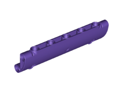 Technic, Panel Curved 11 x 3 with 2 Pin Holes through Panel Surface, Dark Purple (62531 / 6186102)