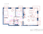 Изготовление планировки помещения с расстановкой мебели в программе AUTOCAD, перепланировка помещения.