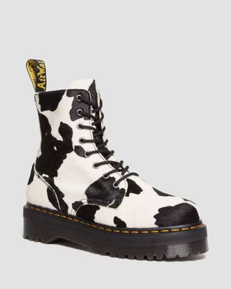 Ботинки Dr. Martens Jadon Hair-On Cow Print Platform женские