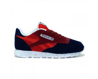 Женские кроссовки REEBOK CLASSIC замшевые красно-синие