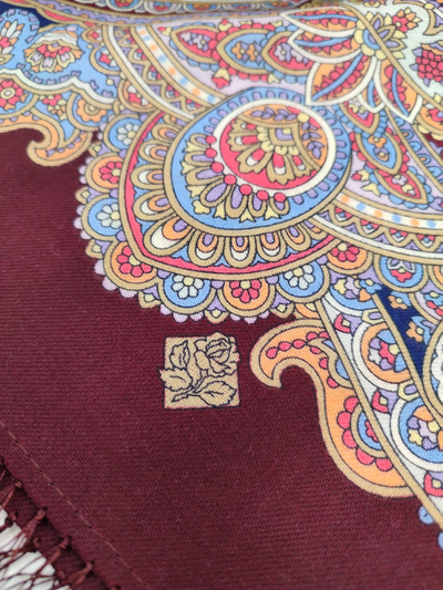 Павловопосадский платок Песенка весеннего дождя 1926-7