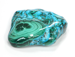 Хризоколла, Малахит, полировка, Конго (50*42*13 мм, 56 г) №26654