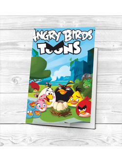 Обложка на паспорт Angry Birds № 3