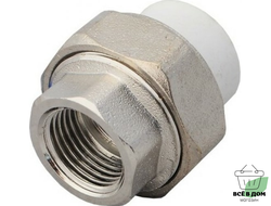 Муфта комбинир. разъемная внут. резьба 32х1, белый