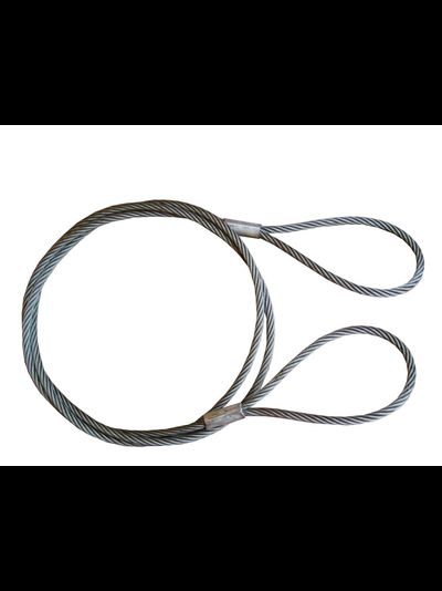 Буксировочный стальной трос 40т 6м петля/петля