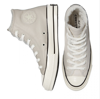 Кеды Converse Chuck 70 Cozy Club зимние белые высокие