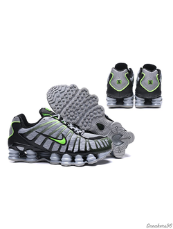 Nike Shox TL Grey/Black/Green Мужские (41-45)