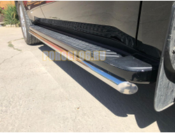 Защита штатного порога труба d53 Toyota Sequoia (2020-...)
