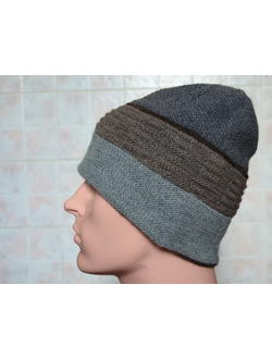 Вязаная мужская шапка купить в интернет магазине мужских вязаных шапок