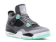 Nike Air Jordan 4 Retro (Серые с зеленым)