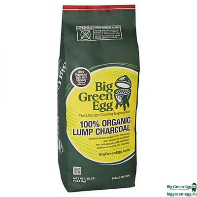 УГОЛЬ ДРЕВЕСНЫЙ ОРГАНИЧЕСКИЙ КРУПНОКУСКОВОЙ, ПАКЕТ 9КГ