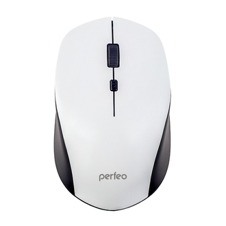 Мышь беспроводная оптическая Perfeo «STRONG», 4 кнопки, DPI 800-2400, USB, белый