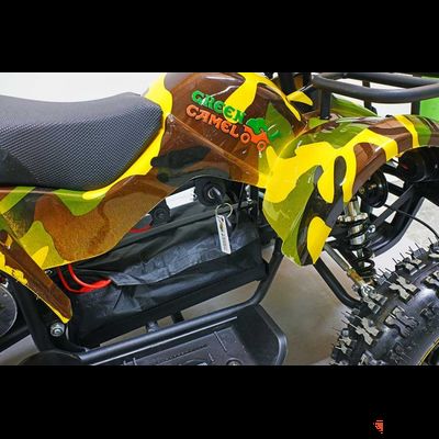 Квадроцикл GreenCamel Гоби K21 (30 Ah 36V 800W R6 Цепь) Армейский желтый