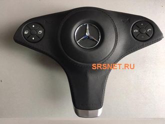 Восстановление внешнего вида (крышки) подушки безопасности водителя Mercedes-Benz CLS 500