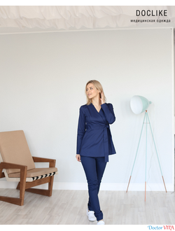 БЛУЗА DOCLIKE DL415 синяя