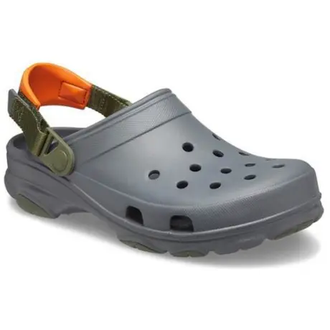 CROCS CLASSIC ALL TERRAIN CLOG СЕРЫЕ С ОРАНЖЕВЫМ