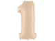 Фольгированная цифра - "Кремовая"