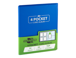 Альбом для карт "Blackfire" cо встроенными листами 2х2 - Blue