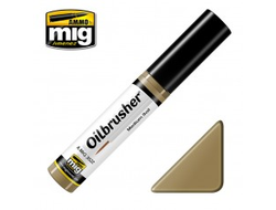 Ammo MIG: Масляная краска с тонкой кистью аппликатором Medium Soil
