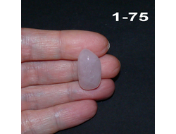 Розовый кварц натуральный (галтовка) №1-75: 4,3г - 22*12*11мм