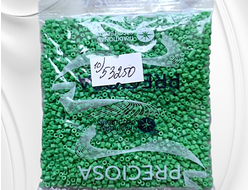 Зеленый матовый бисер цилиндрической формы №53250