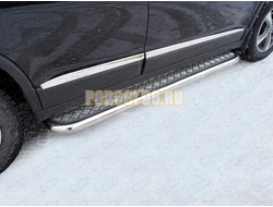 Пороги с площадкой 60,3 мм ТСС для Haval M6 2023-