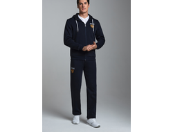 Теплый спортивный костюм мужской  12SKM-1028 (темно-синий)