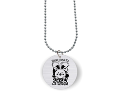 Кулон с гравировкой год Кролика №9