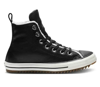 Кеды Converse All Star Hiker Leather кожаные черные высокие