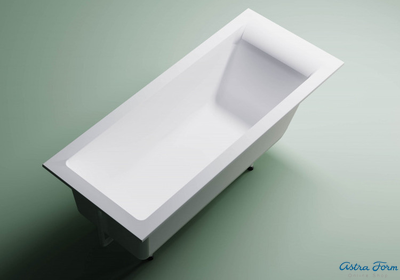 Astra-Form ванна Нейт Solid Surface с щелевым переливом 160/70 см белая матовая