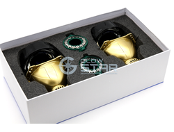 Биксеноновая линза Aozoom Hella 3R Premium Black Edition Gold (Domax Pro2 MT88)