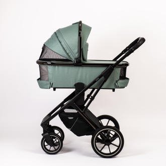 Коляска 2в1 Peppy Tecla 2024 Mint Chrome Edition, Мятный