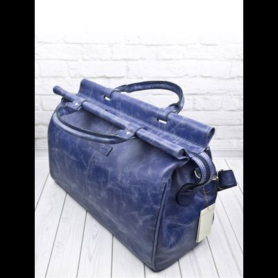 Кожаный саквояж Veano blue (арт. 4004-07)