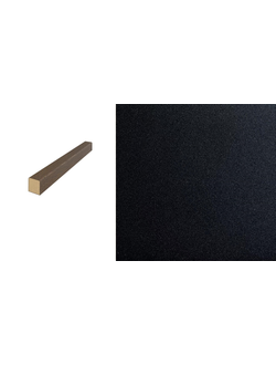 ДЕКОРАТИВНАЯ РЕЙКА ФОНОВАЯ 22*50*2750/ ЧЕРНЫЙ КВАРЦ