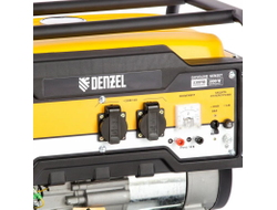 Бензиновый генератор DENZEL PS 33, 3,3 кВт, 230В, 15л, ручной стартер 946834