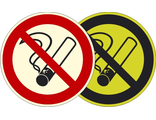 Фотолюминесцентный знак P01 «Запрещается курить»