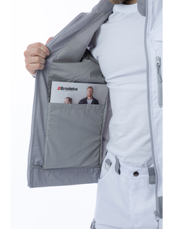 Куртка BRODEKS KS 202 цв. белый/серый