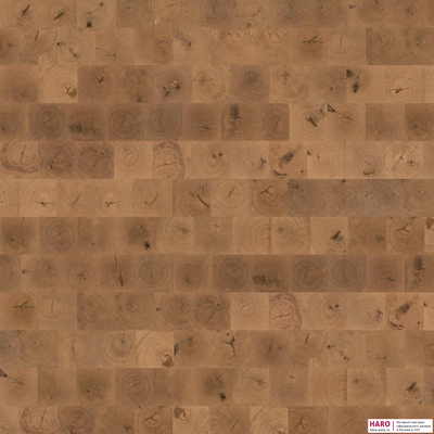 Паркетная доска Haro Карре Дуб Селектив 529069 торцевой распил лак