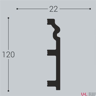 Плинтус Bello Deco XPS П5 2000х120х22