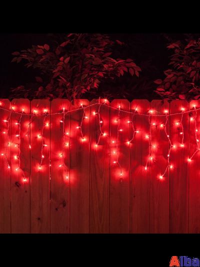 Бахрома 3*0.5 м КРАСНЫЙ, постоянное свечение IP 54