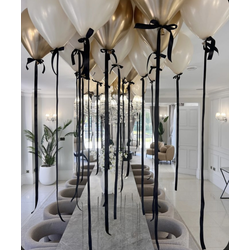 Шары на атласной ленте  (Цена за 1 шт)