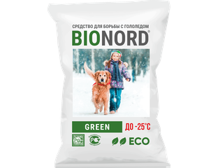 Противогололедный реагент BIONORD GREEN (Бионорд), 23 кг. (до - 25 °С)