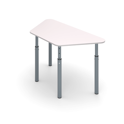 Стол ученический трапеция регулируемый на круглых опорах