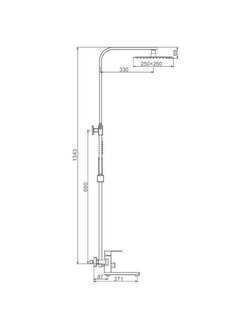 Гарнитуры для ванны и душа FRAP F2420