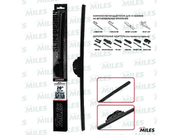 Щетка бескаркасная (26"/650мм адаптер HOOK 9x3/9x4) Miles CWF26AC